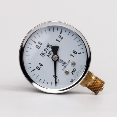 Y-60压力表0-1.6MPa气压水压油压液压表负压表真空表空调机压力表